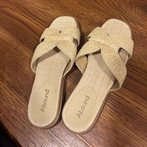 Abound Women's Tan Woven Sandals
